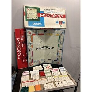 Vintage Monopoly Real Estate Trading Board Game Edition Parker Brothers PARTS
